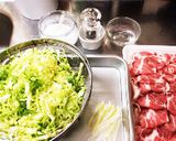 簡単ヘルシー！豚とキャベツの重ね蒸し作り方1写真