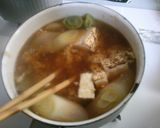 簡単！　焼き豆腐　ねぎ　鶏ひき肉の　旨煮作り方3写真