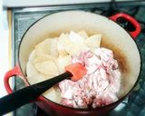 豚肉のスープ(辛み調節 韓国風)作り方3写真