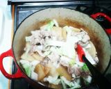 豚肉のスープ(辛み調節 韓国風)作り方4写真