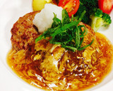 大根おろしと照り焼きソースのハンバーグ作り方15写真