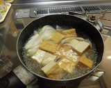 揚げだし豆腐と新タマネギの卵とじ作り方2写真