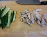 ピリ辛♪ごぼう＆きゅうりマヨネーズ豆板醤作り方3写真