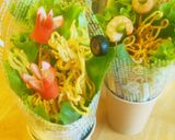 パリパリ揚げ焼きそばのサラダ弁当作り方8写真