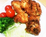 ☆鶏むね肉のマヨネーズバジル焼き☆作り方5写真
