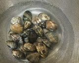 菜の花とアサリの味噌バターパスタ作り方1写真