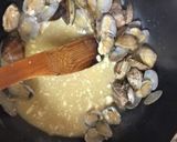 菜の花とアサリの味噌バターパスタ作り方7写真