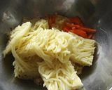 混ぜて焼くだけ☆焼きそばバーグ弁当作り方2写真