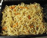 混ぜて焼くだけ☆焼きそばバーグ弁当作り方3写真