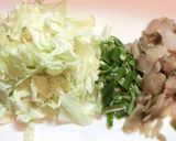 ザーサイとキャベツの豆乳スープ作り方1写真