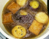 簡単！厚揚げがんもさつまいも煮♪作り方1写真