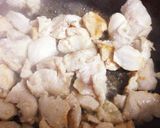 鶏ごぼうの和風クリームパスタ作り方4写真