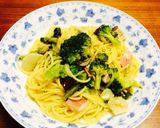 残り物のアヒージョオイルのペペロンチーノ作り方6写真