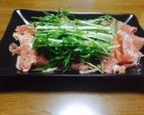 生ハムと水菜の サラダ アンティパスト♡作り方3写真