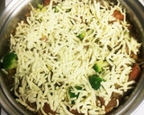 残り物で超簡単！カレーハンバーグドリア♡作り方4写真