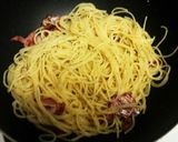簡単！卵とベーコンとバジルのパスタ作り方8写真