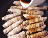 ぶた肉まきまき♪お弁当にも彩りきれいに作り方8写真