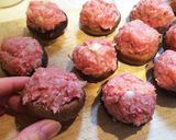 しいたけの肉ずめフライ作り方3写真