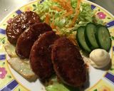本つゆ塩麹ハンバーグ作り方3写真