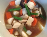 俺流！冷凍根菜と鶏ムネ肉で簡単筑前煮作り方7写真