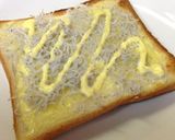 甘い！マヨ砂糖でお惣菜トースト作り方3写真