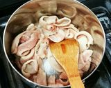 簡単栄養満点島人参豚トロ絶品スープ作り方3写真