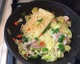焼きそば✿デコキャラ弁✿ヒヨコの巣ごもり作り方4写真