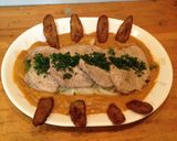 豚肉のソテー、バナナソース掛け作り方15写真