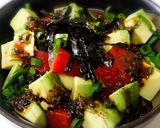 無塩料理☆アボカドマグロ丼♪マクロビ作り方3写真