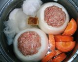 カブの肉詰めポトフ。作り方4写真