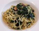青さ海苔たっぷりのペペロンチーノ作り方5写真