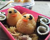 焼きそば✿デコキャラ弁✿ヒヨコの巣ごもり作り方12写真