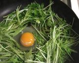 1人分・玉子入り水菜の炒め煮作り方4写真