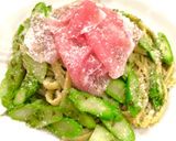 糖質制限パスタ！アスパラのバジルパスタ作り方6写真