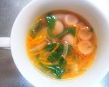 セロリの葉と竹輪のお味噌汁☆美味しいよ!作り方4写真