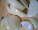 トマトジュースで　白菜　玉ねぎのトマト煮作り方1写真