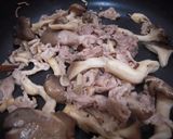 ＊菜の花ときのこの豚肉炒め＊作り方9写真