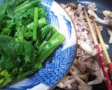 ＊菜の花ときのこの豚肉炒め＊作り方10写真