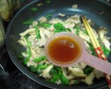＊菜の花ときのこの豚肉炒め＊作り方12写真