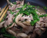 ＊菜の花ときのこの豚肉炒め＊作り方13写真