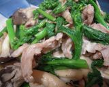 ＊菜の花ときのこの豚肉炒め＊作り方14写真