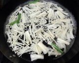 残り野菜で小鉢　ニラとエノキのおひたし作り方3写真