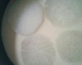 ヘルシー☆肉みそのせ豆乳ふろふき大根作り方4写真