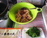 もやしと、鶏ひき肉の春巻き作り方3写真