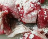 牛薄切り肉×ミンチロールスチーキ◆焼肉味作り方8写真