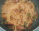 うどんアレンジ★かんたんナポリタン作り方4写真