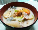あったまる♡豚肉と根菜の粕汁作り方12写真