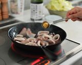 春キャベツとイカの醤油炒め作り方3写真