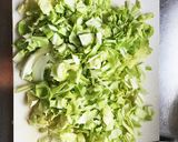 鶏胸アボキャベサラダ〜作り方1写真