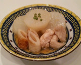 大根と竹輪と鶏の煮物作り方5写真